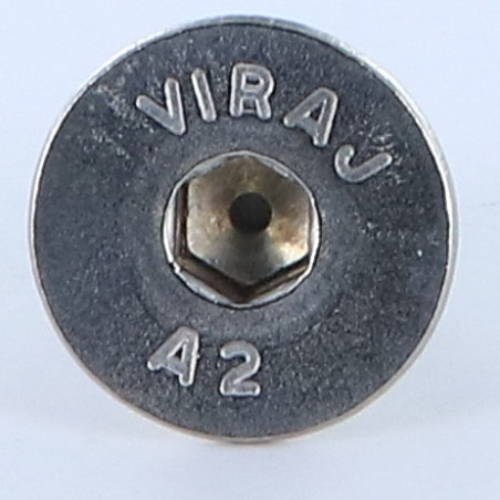 1 x Vis métaux Inox A2 FHC tête fraisée empreinte hexagonale creuse Clé de 6 HC6 M10X20 Filetage total