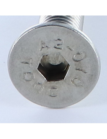 Vis métaux Inox A2 FHC tête fraisée empreinte hexagonale creuse Clé de 6 HC6 M10X90 Filetage total