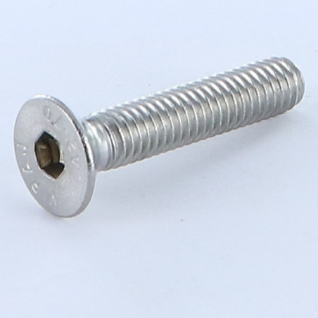 1 x Vis métaux Inox A2 FHC tête fraisée empreinte hexagonale creuse Clé de 4 HC4 M6X40 Filetage total