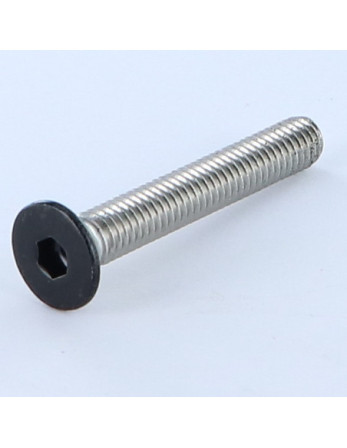 Vis métaux Inox A2 FHC tête fraisée empreinte hexagonale creuse Clé de 4 HC4 M6X40 RAL9005 noir foncé 30% BRIL
