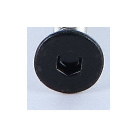 1 x Vis métaux Inox A2 FHC tête fraisée empreinte hexagonale creuse Clé de 4 HC4 M6X40 RAL9005 noir foncé 30% BRIL