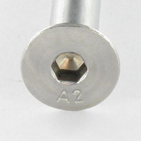1 x Vis métaux Inox A2 FHC tête fraisée empreinte hexagonale creuse Clé de 5 HC5 M8X110 Filetage total