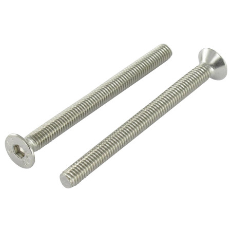 1 x Vis métaux Inox A2 FHC tête fraisée empreinte hexagonale creuse Clé de 5 HC5 M8X120 Filetage total