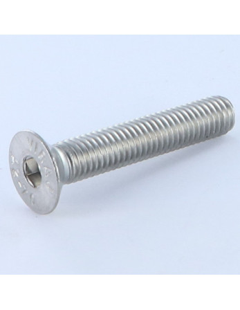 Vis métaux FHC tête fraisée empreinte hexagonale creuse Inox A2 Clé de 5 HC5 M8X45 Filetage total