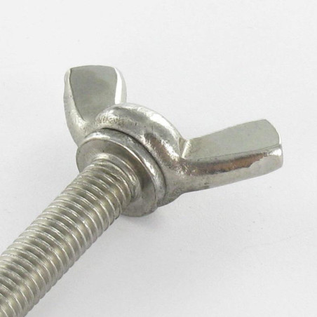 1 x Vis Oreilles M6X16 Forme amEricaine Inox A2