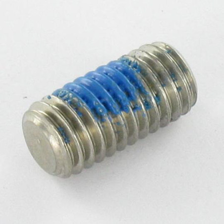 1 x Vis métaux Inox A2 Sans tête six pans creux (sthc) Clé de 4 HC4 M8X16 Bout plat Frein filet