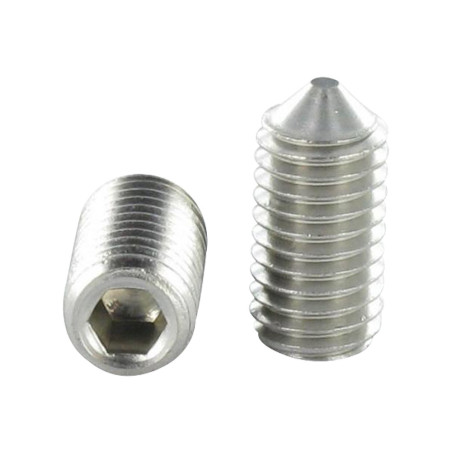 1 x Vis métaux Inox A2 Sans tête six pans creux (sthc) Clé de 5 HC5 M10X12 Bout pointeau