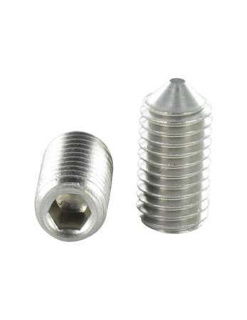 Vis métaux Inox A2 Sans tête six pans creux (sthc) Clé de 2.5 HC2.5 M5X40 Bout pointeau