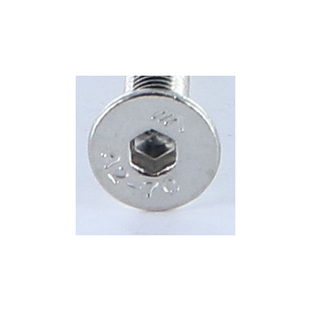 1 x Vis métaux Inox A2 FHC tête fraisée empreinte hexagonale creuse Clé de 2 HC2 M3X40 Filetage total microvis