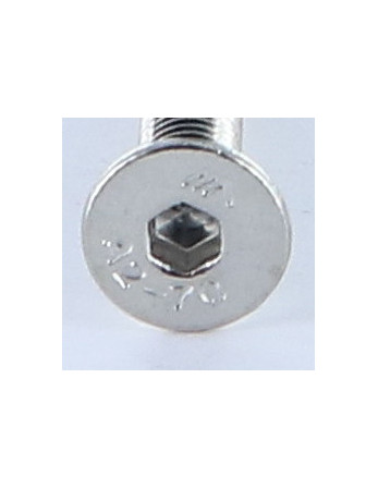 Vis métaux Inox A2 FHC tête fraisée empreinte hexagonale creuse Clé de 2.5 HC2.5 M4X50 Filetage total