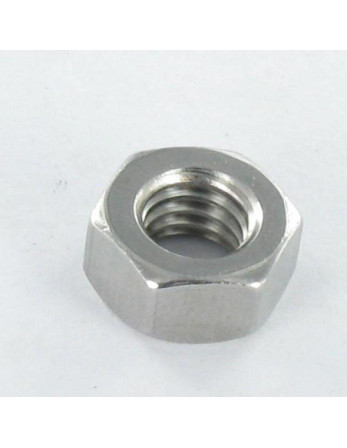 Ecrou Hexagonal HU M6 Inox A2 + Wax lubrifié