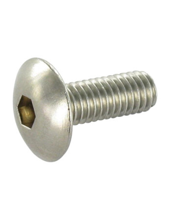 Vis métaux Poelier Clé de 4 HC4 M6X16 Inox