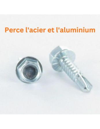 Vis autoperceuse Tête hexagonale TH 4.8X19 Inox AISI 410
