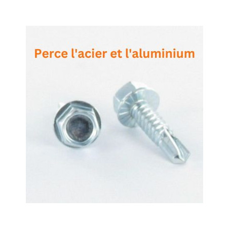 1 x Vis autoperceuse Tête hexagonale TH 4.8X25 Inox AISI 410