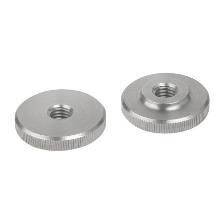 1 x Ecrou MOLETES Type bas M3 Inox A1