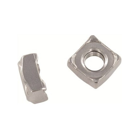 1 x Ecrou carré à souder M6 10X10X5 Inox A2
