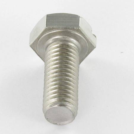 1 x Vis métaux Tête hexagonale TH Fendue Inox A2 M8X22