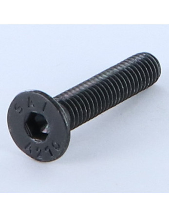Vis métaux Inox A2 FHC tête fraisée empreinte hexagonale creuse Clé de 4 HC4 M6X30 Noir Filetage total