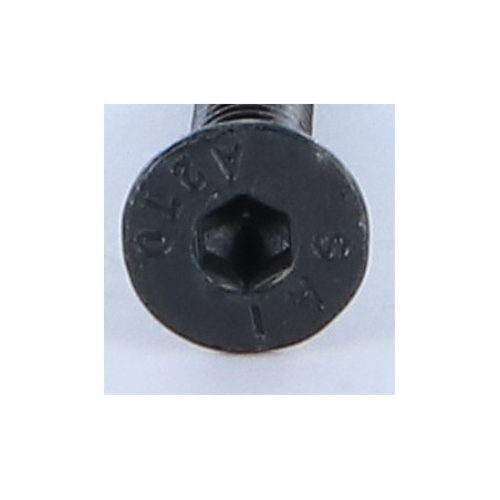 1 x Vis métaux Inox A2 FHC tête fraisée empreinte hexagonale creuse Clé de 4 HC4 M6X30 Noir Filetage total
