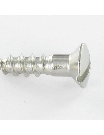 Vis bois Inox A2 Tête fraisée bombée TFB Fendue 3.5X20