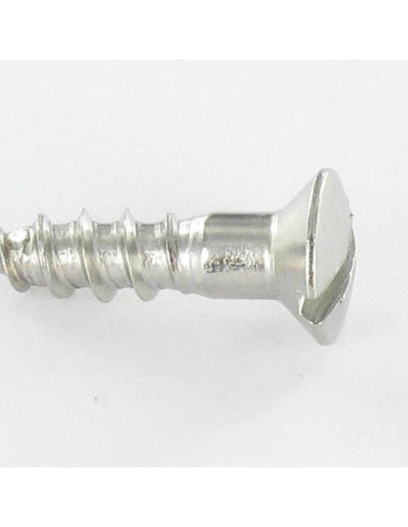 1 x Vis bois Inox A2 Tête fraisée bombée TFB Fendue 4X25