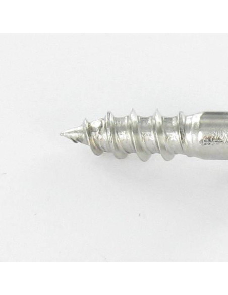1 x Vis bois Inox A2 Tête fraisée bombée TFB Fendue 4X25