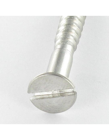 1 x Vis bois Tête fraisée Fendue 3.5X20 Inox A4 microvis