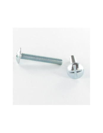 Vis Poelier Fendue En Croix M6X25 Filetage total Inox A2