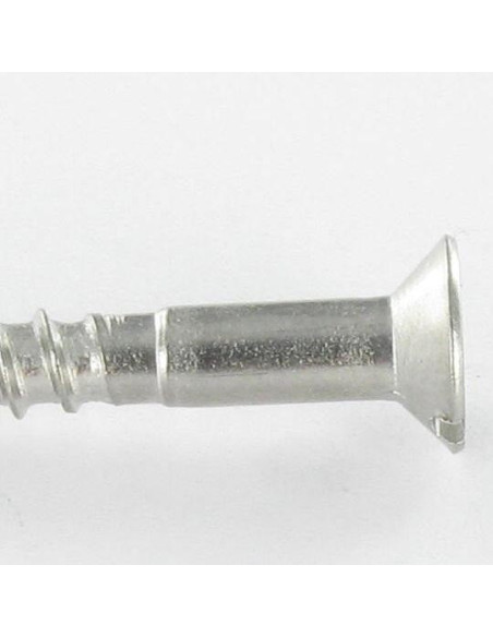 1 x Vis bois Tête fraisée Fendue 3X16 Inox A4 microvis