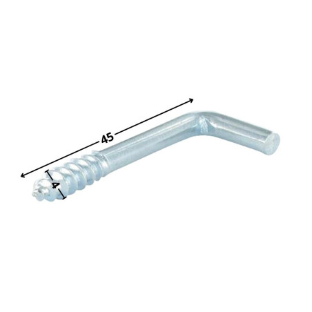 1 x Gonds à Vis bois 4X45 Acier zingué