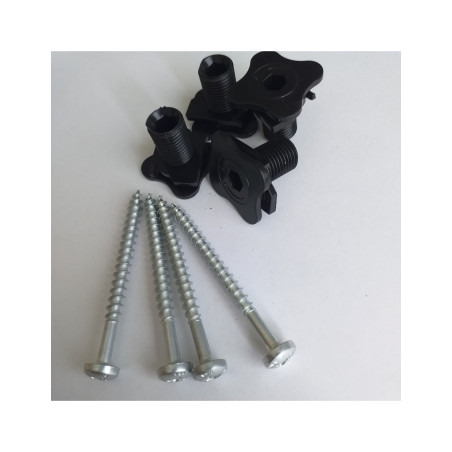 1 x Sachet De 4 Vis Tête cylindrique TC 5X60 Avec 4 Ecrou Nylon