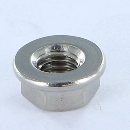 1 x Ecrou hexagonale Inox A2 Embase lisse M8