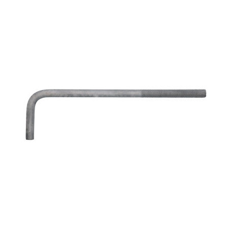 1 x Gond Métaux grande longueur M24X600 Filetée sur 150 Forte tenue à la corrosion Acier galvanisé à chaud