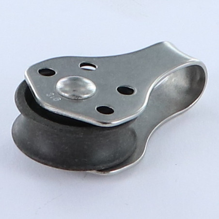 1 x POULIE SIMPLE De 25 Inox A2 CORDE De 6