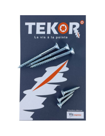 Sachet ECHANTLLONS Vis bois TEKOR