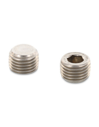 Bouchon mâle hexagonal creux à visser Clé de 22 1/4 18X25.2 Inox A2