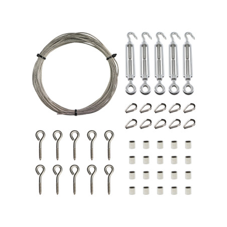 1 x Kit 30 mètres de cable inox diamètre 2