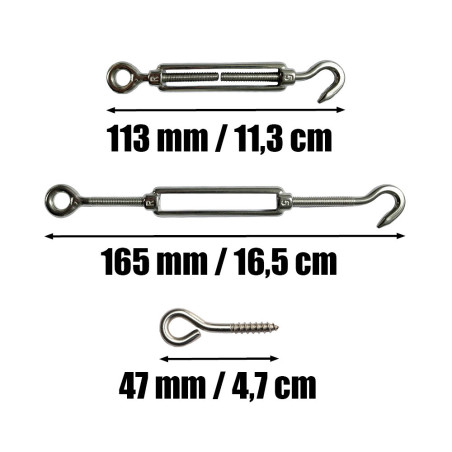1 x Kit 30 mètres de cable inox diamètre 2