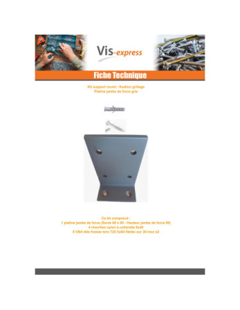 KIT platine JAMBE De FORCE Gris