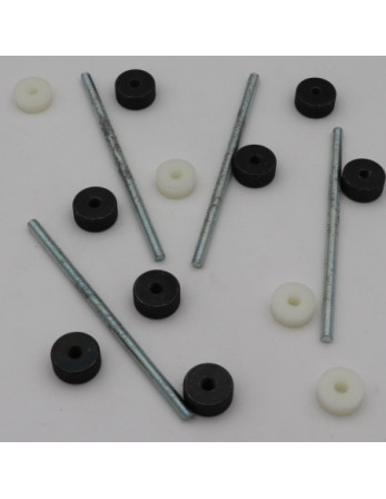KIT Filet M6X130 Acier zingué Avec Ecrou