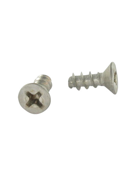 1 x Vis pvc Tête fraisée Phillips 4X10 Filet 40 DEGRE Inox A2