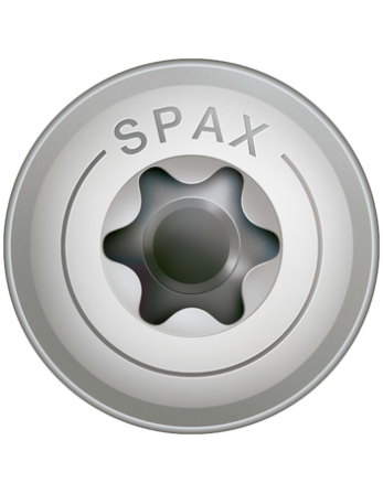 Spax Vis charpente tête disque Inox A2 8X60 Filetage total TORX T40