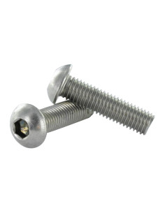 Vis métaux Inox A2 BHC (Tête Bombée Hexagonal creux) M3X6...