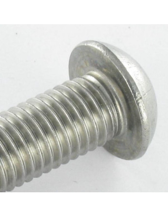 Vis métaux Inox A2 BHC (Tête Bombée Hexagonal creux) M12X50 Filetage total Clé de 8 HC8