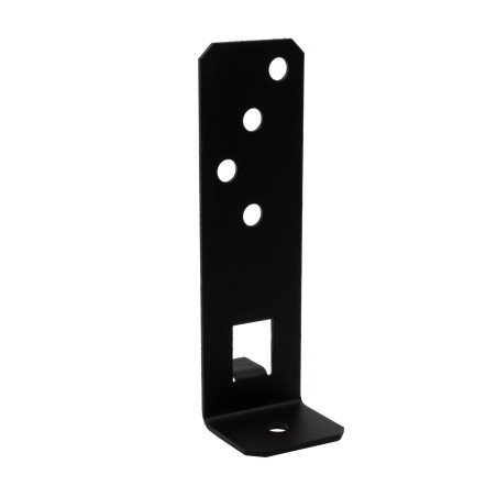 1 x Pied de poteau réglable SIMPSON Strong Tie 200X55 RAL9005 noir foncé