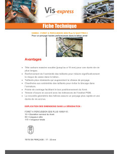 Foret à PERCUSSION SDS PLUS 14/210/260 2