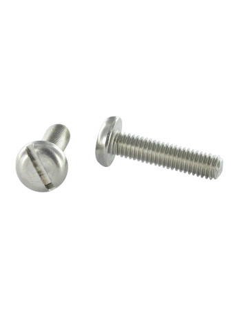 Vis métaux Tête cylindrique large TCL Fendue M4X40 Inox A4