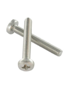 Vis métaux tête cylindrique bombée large Pozi N°2 M5X80...