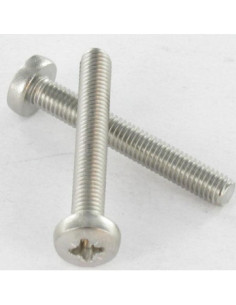 Vis métaux tête cylindrique bombée large Pozi N°2 M5X80... 2