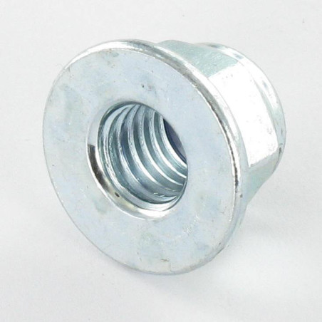 1 x Ecrou frein Embase lisse M6 Acier zingué